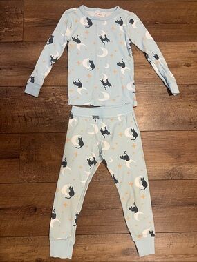J. Crew Crewcuts Toddler Girl Cat & Moon Pajamas Set, size 4